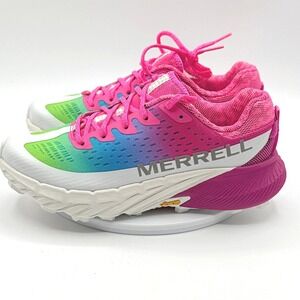 Merrell Agility Peak 5 Womens Size 6‎ Pink Blue Trail Running Shoes J500562 New